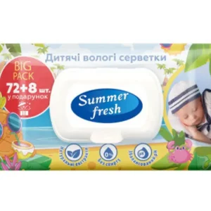 Серветки вологі дитячі "Summer Fresh" Super Pack 72шт