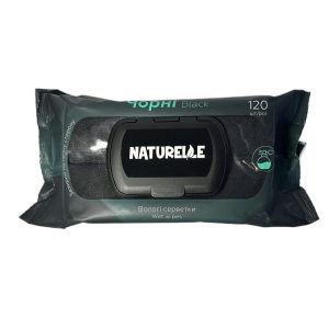 Серветки вологі NATURELLЕ Classic універсальні 72 шт. / чорні