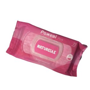 Серветки вологі NATURELLЕ PINK - 72 шт., рожеві