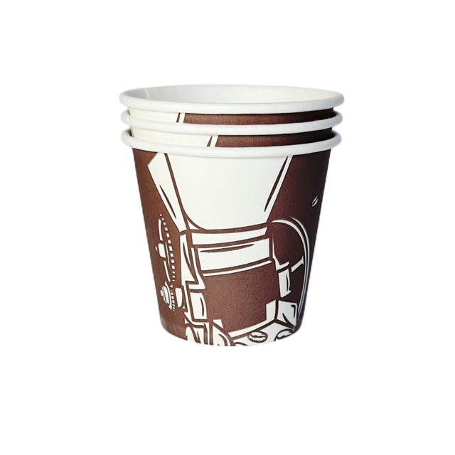 Стакан паперовий ЕкоКап - 110 мл, з малюнком Coffee First, 50шт/уп - Зображення 3