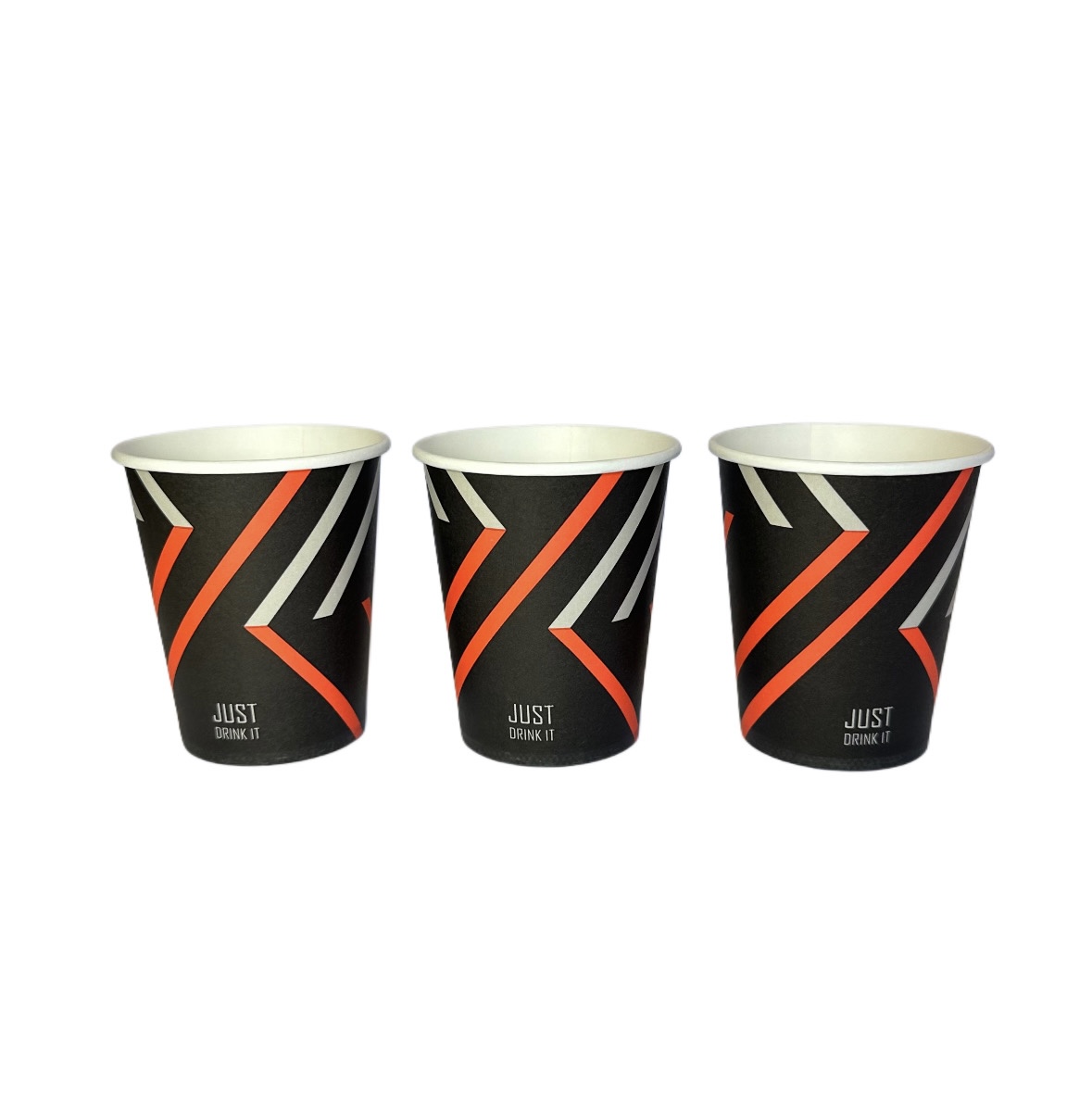 Стакан паперовий ЕкоКап - 250 мл, з малюнком Just Drink it, 50шт/уп - Зображення 2
