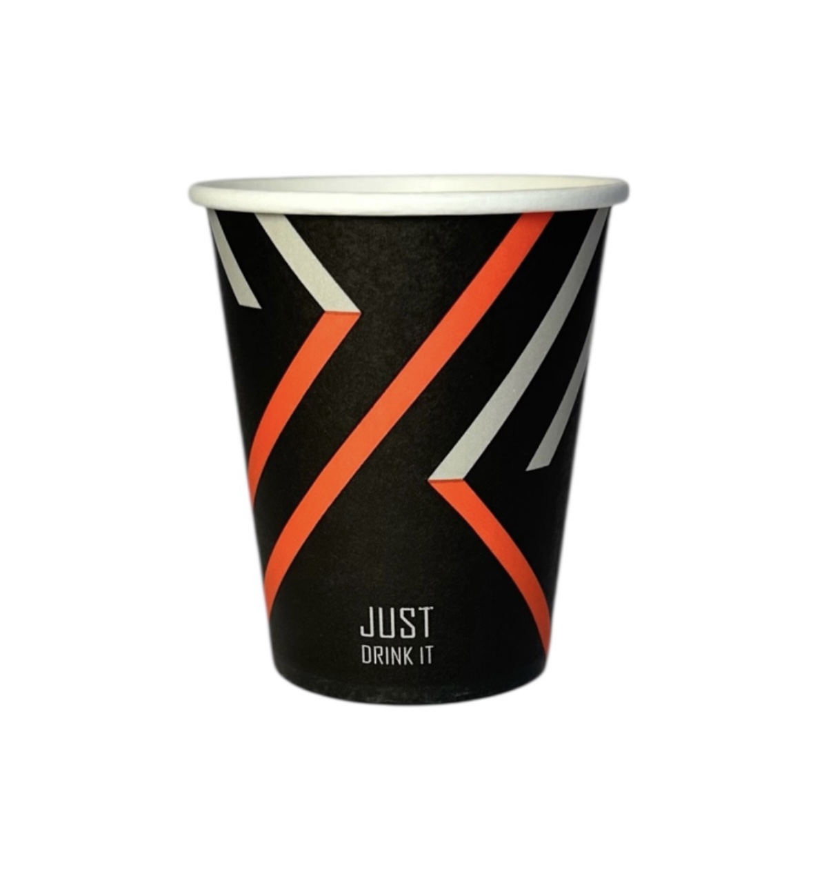 Стакан паперовий ЕкоКап - 250 мл, з малюнком Just Drink it, 50шт/уп