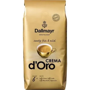 Кава в зернах Crema d'Oro смажена ТМ Dallmayr  1кг, купаж арабіка 70% робуста 30%, (оригінал!)