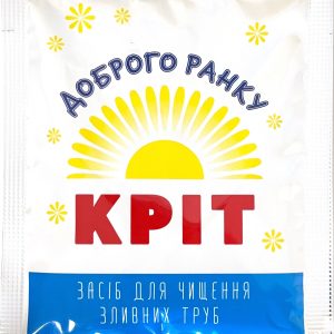 Засіб для очищення водопровідних та каналізаційних труб КРІТ ТМ "ДОБРОГО РАНКУ" сухий 70г