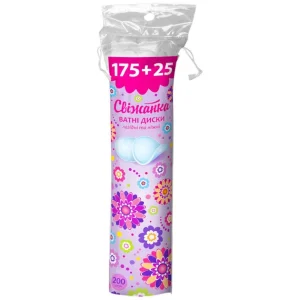 Ватні диски СВІЖАНКА 175шт+25шт